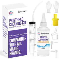 Best Printers empaque frontal del kit mostrando componentes y beneficios de ahorro