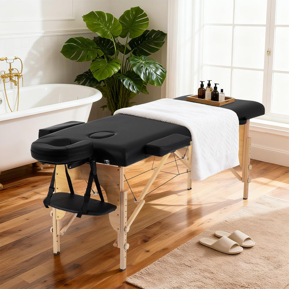 BestMassage comparación de escala mostrando tamaño y anchura de 24 pulgadas