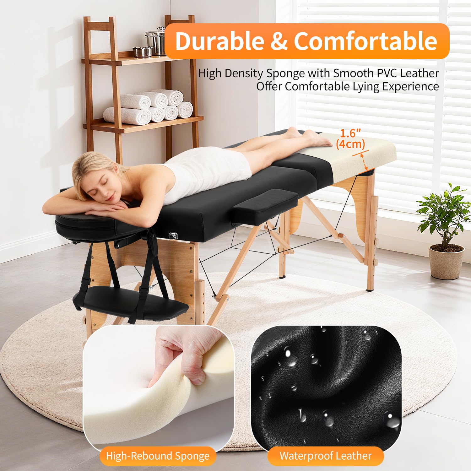 BestMassage funda de transporte resistente facilitando el traslado
