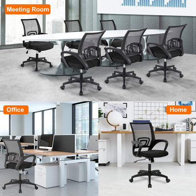 BestOffice in-office lifestyle shot with chair at desk offering compact workspace comfort