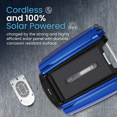 Betta SE docked at pool edge for easy access and convenient emptying
