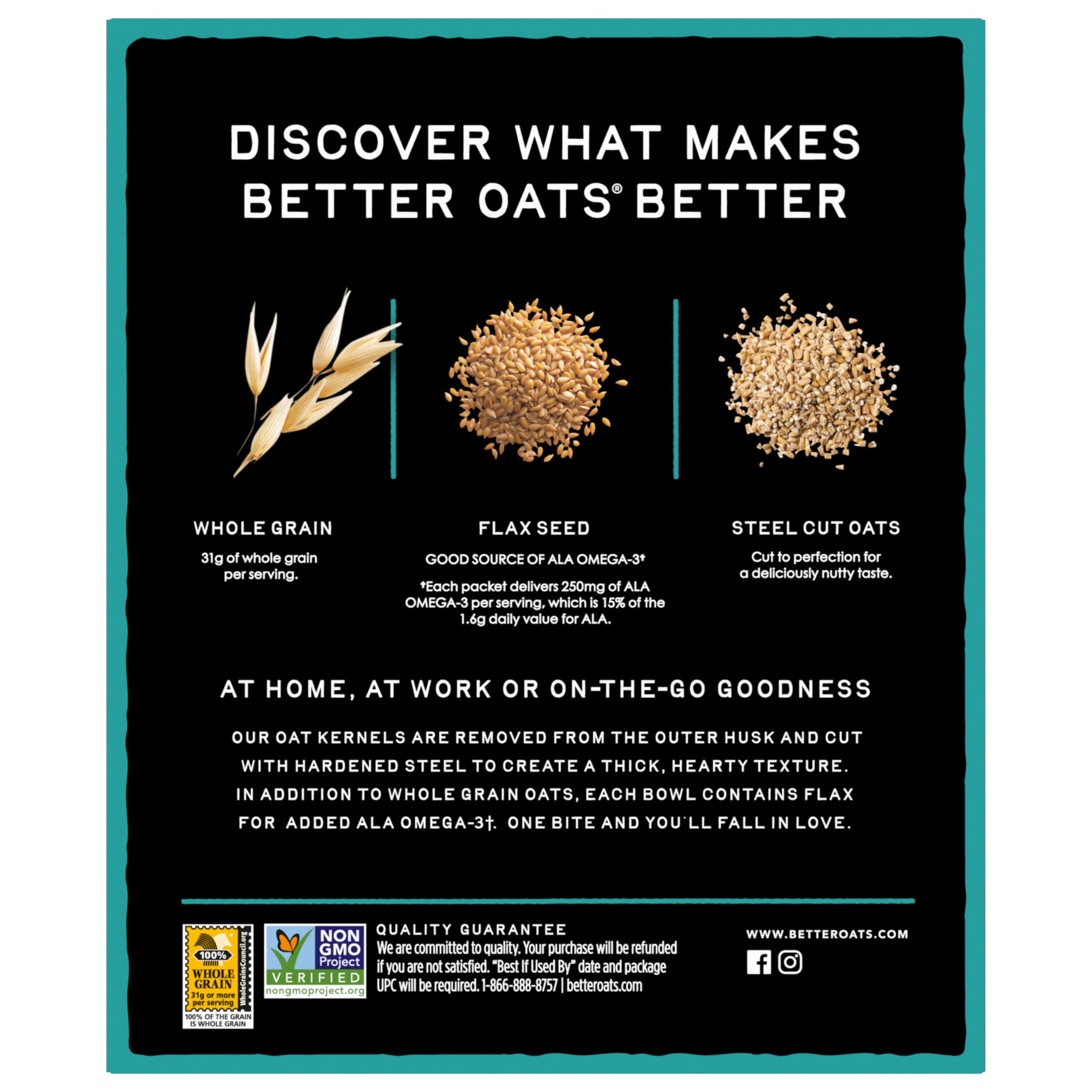 Better Oats preparación en cocina enfatizando rapidez y conveniencia
