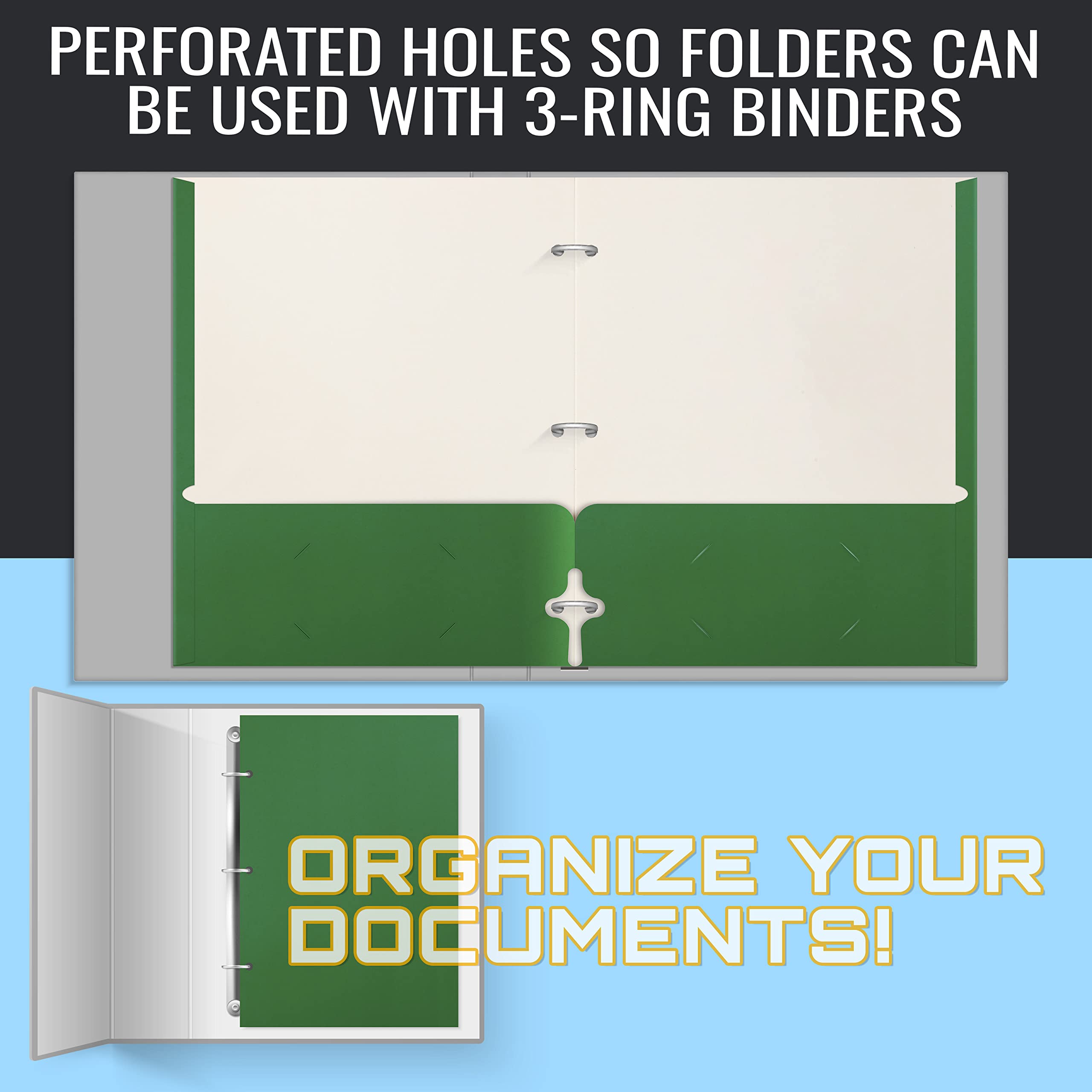 Better Office Products carpeta junto a cuadernos para comparar tamaño y escala