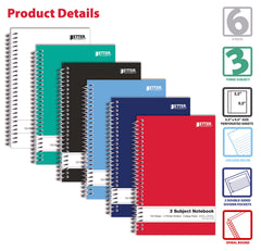 Better Office Products divisores con bolsillos dobles para organizar documentos y notas importantes