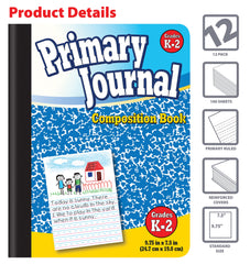 Better Office Products page layout with 4-inch drawing space and primary-ruled lines for practice