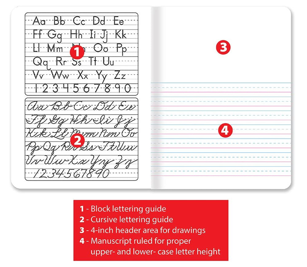 Better Office Products stack of twelve notebooks demonstrating quantity and uniform classroom supply