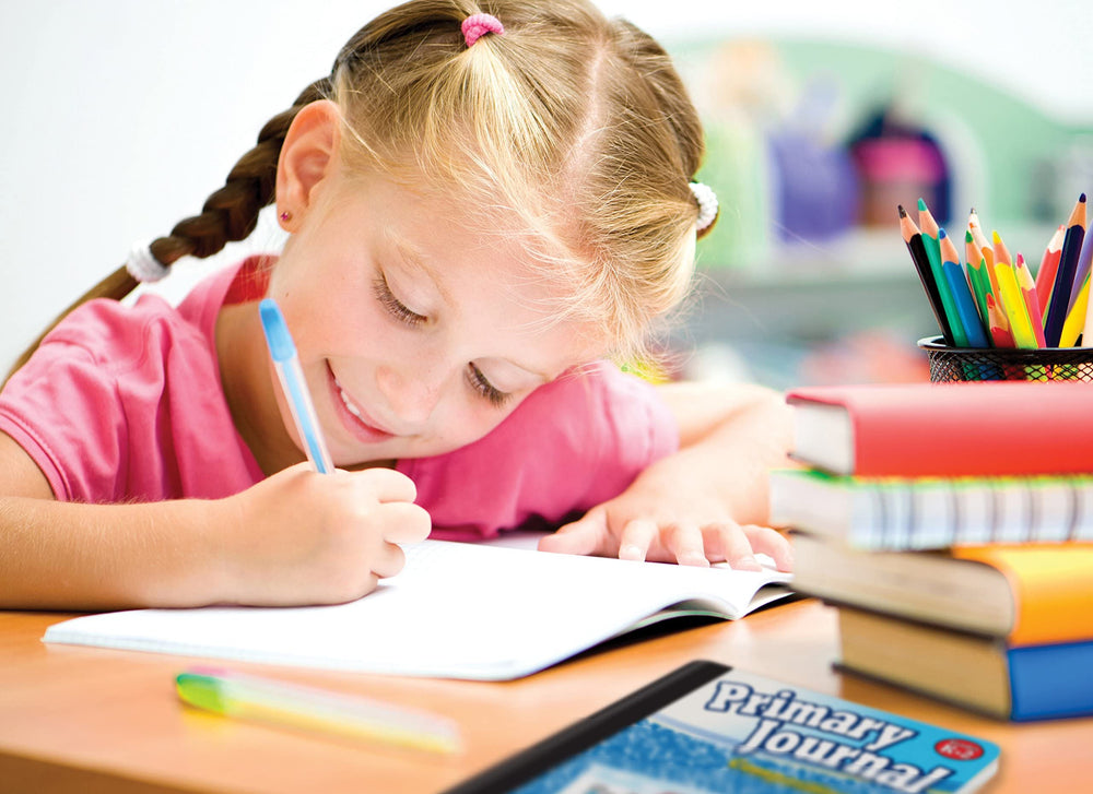 Better Office Products student using journal in classroom supporting handwriting and drawing practice