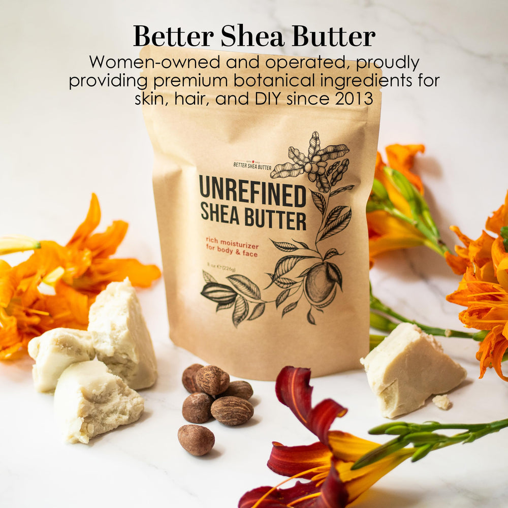 Better Shea Butter presentación en entorno natural que sugiere autenticidad