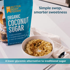 BetterBody Foods azúcar de coco en cuchara, fácil medición y sustitución 1 a 1