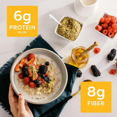 BetterBody Foods semillas espolvoreadas en yogur para añadir fibra y omega 3