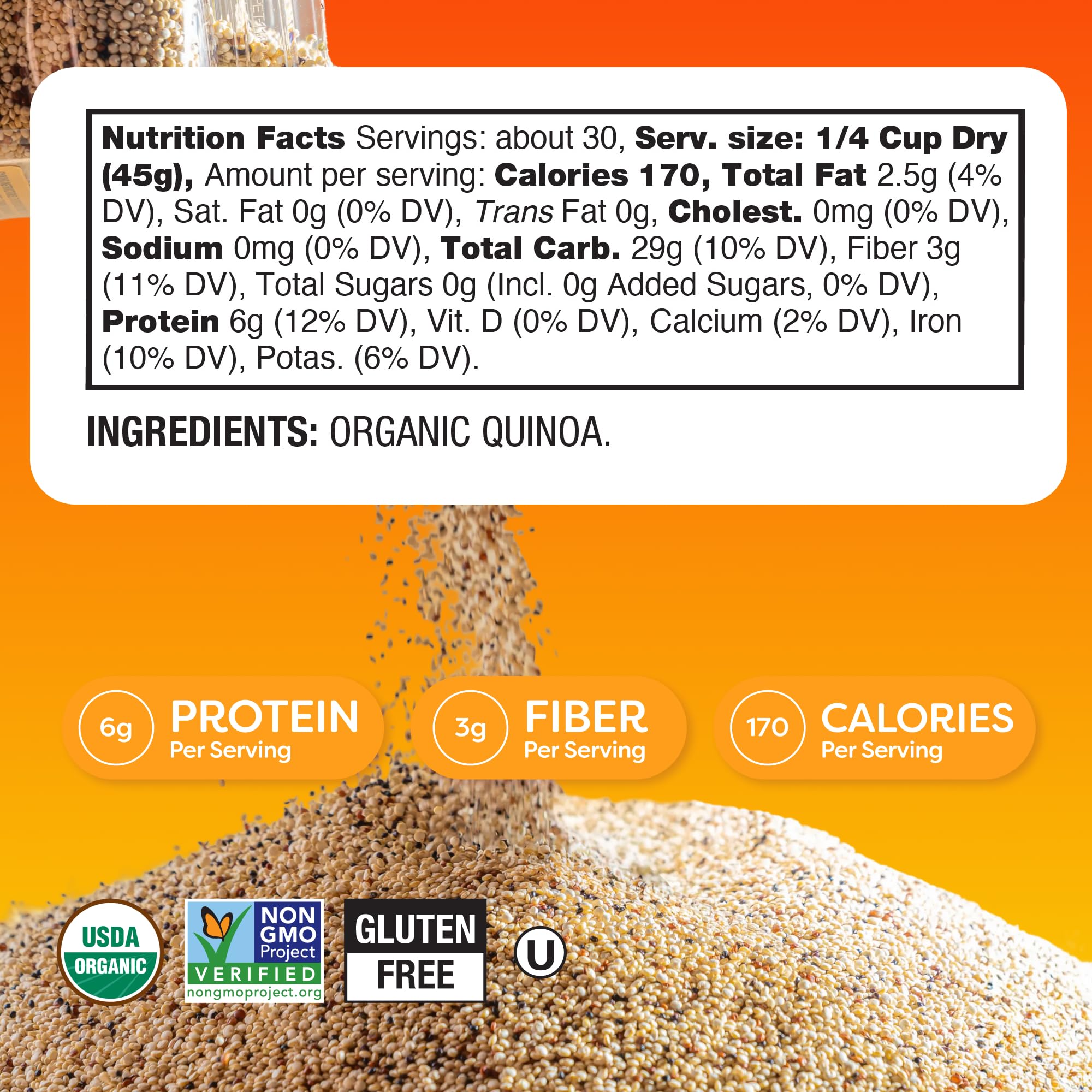 BetterBody Foods quinoa en bowl de desayuno sugiriendo versatilidad nutritiva