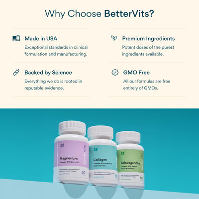 Bettervits lifestyle bedside routine suggesting calm, restful sleep support