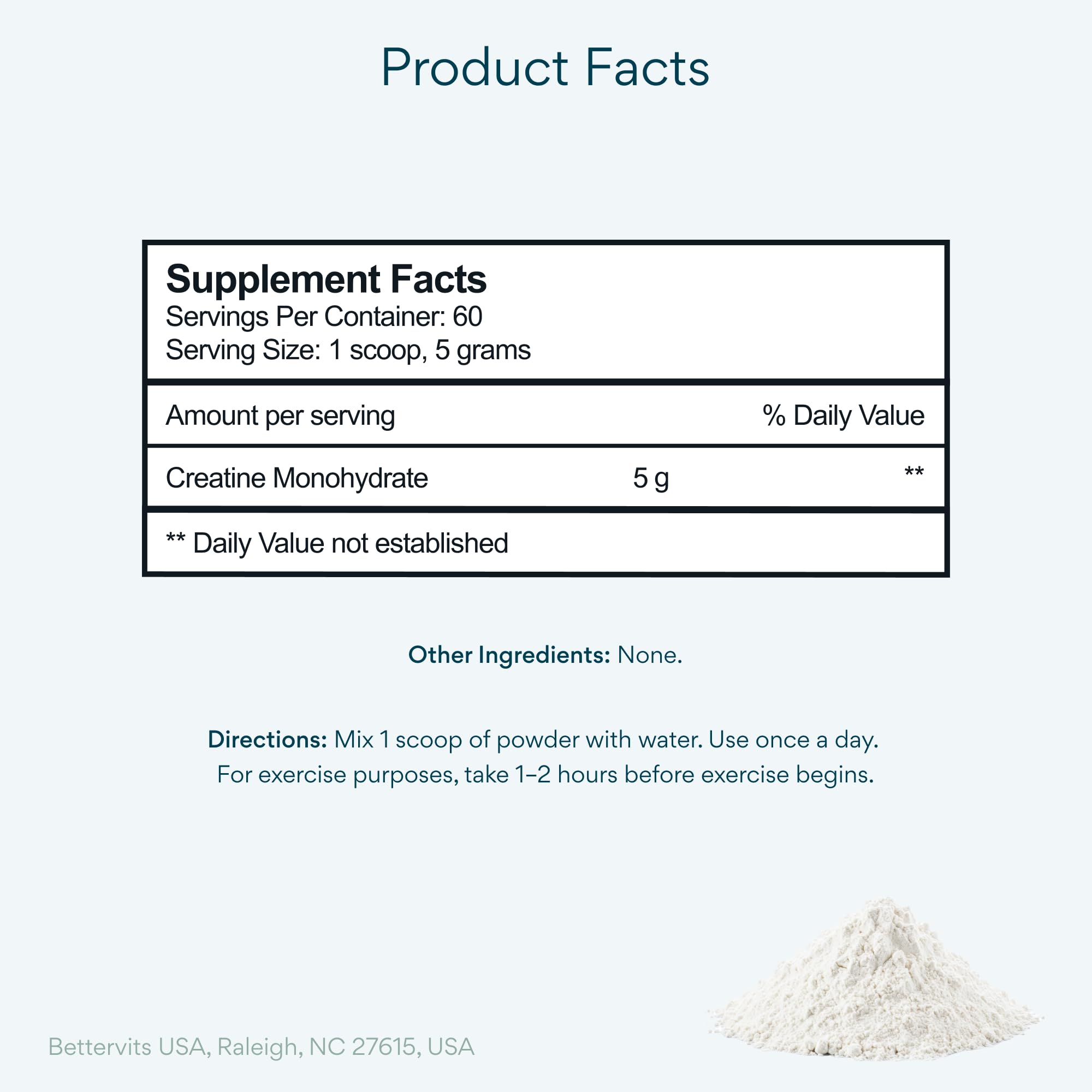 Bettervits scoop close-up of 5g serving for precise dosing benefit