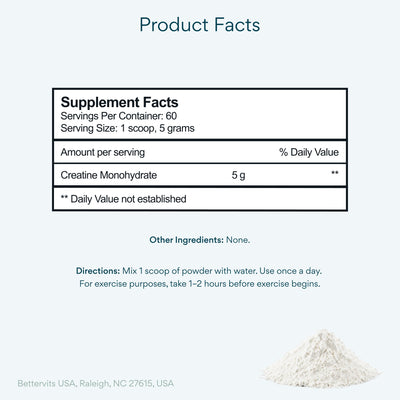 Bettervits scoop close-up of 5g serving for precise dosing benefit
