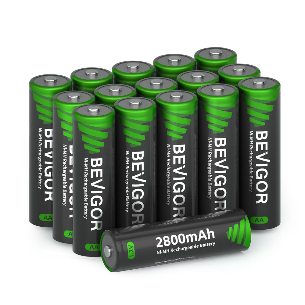 BEVIGOR pack frontal mostrando las 16 pilas y conveniencia inmediata
