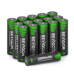 BEVIGOR pack frontal mostrando las 16 pilas y conveniencia inmediata