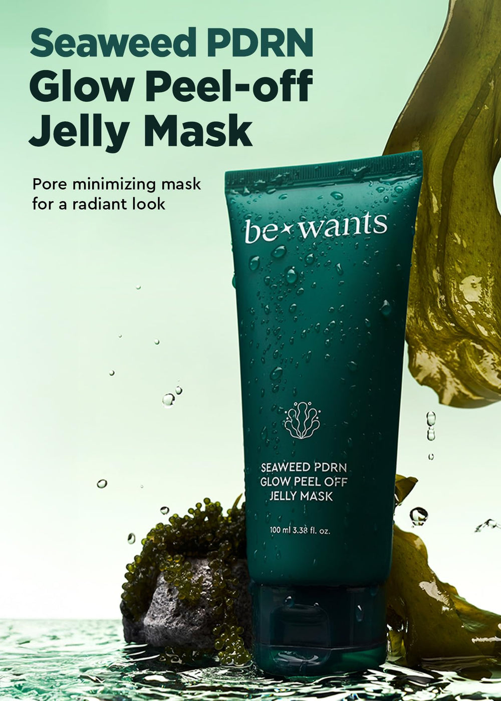 BE+WANTS textura jelly en cuchara que destaca fácil extensión y absorbencia