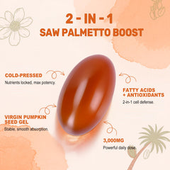 BEWORD textura de aceite de semilla de calabaza prensado en frío con brillo natural