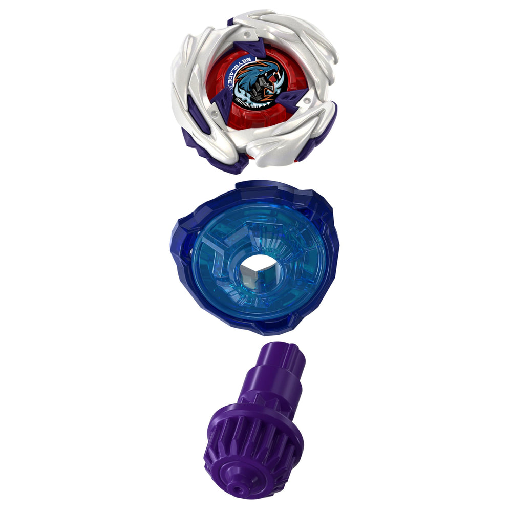 Beyblade tamaño comparado en mano para apreciar escala y control