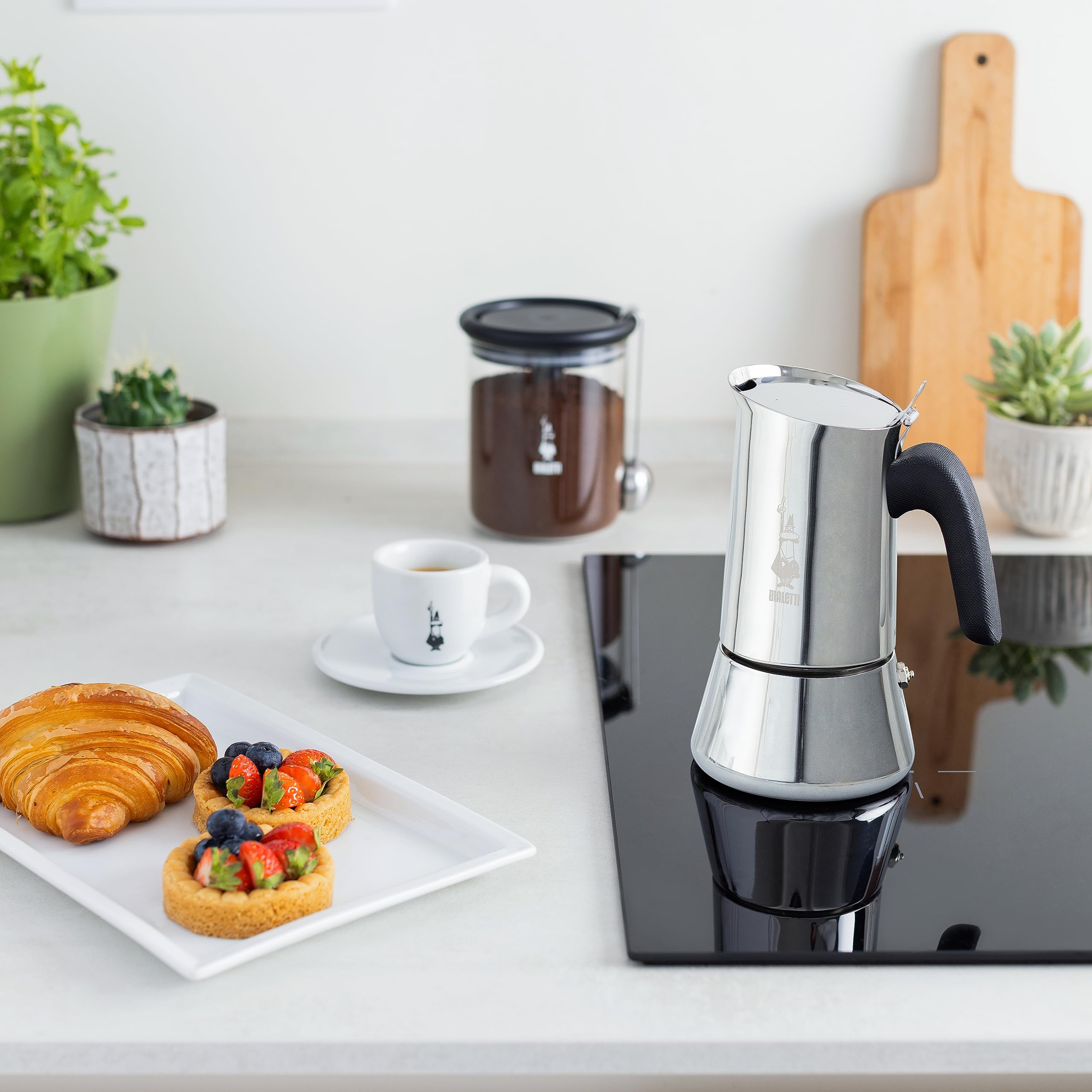 Bialetti Venus válvula de seguridad visible para uso confiable