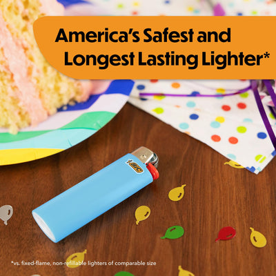 BIC lighter held in hand showing scale and comfortable grip