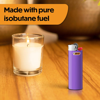 Tray of 50 BIC lighters illustrating bulk supply convenience