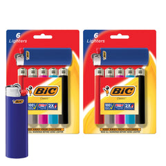 BIC encendedor paquete frontal mostrando 12 unidades y beneficio de repuestos