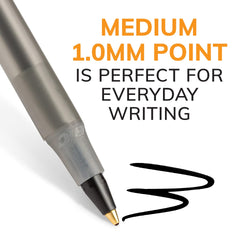 BIC detalle de punta 1 mm mostrando trazo nítido y precisión
