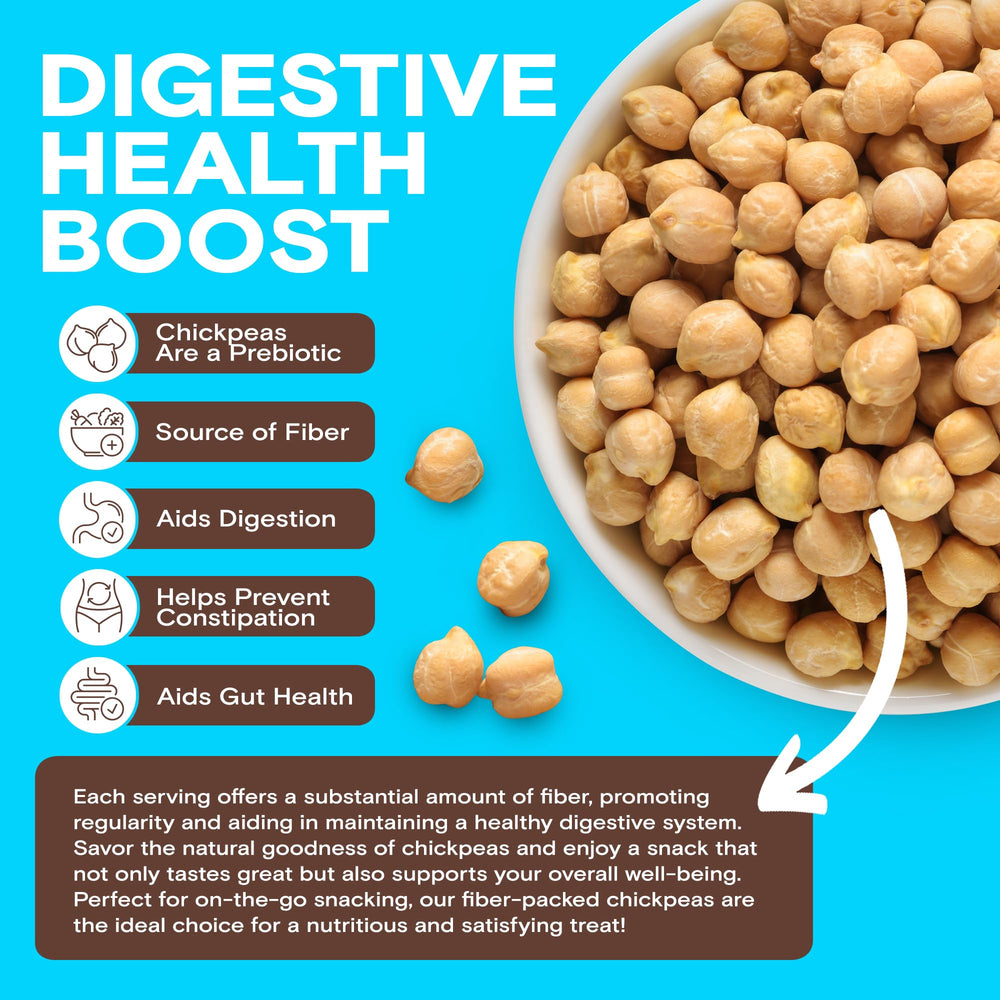BIENA chickpeas sprinkled on salad adding protein and crunch