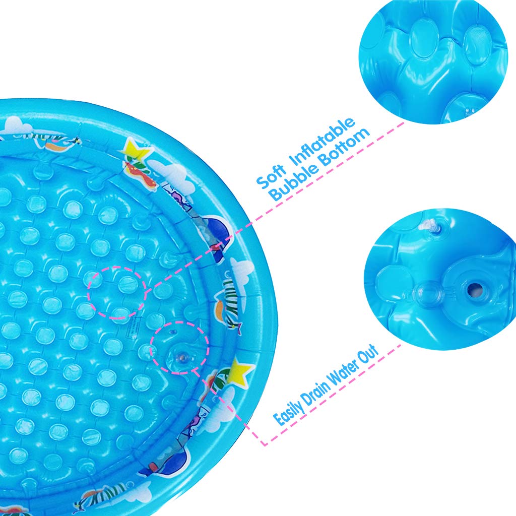 Big Summer close-up of dual-bubble inflatable bottom providing cushioned comfort