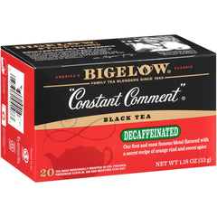 Bigelow Constant Comment frente del empaque mostrando 6 cajas y diseño clásico