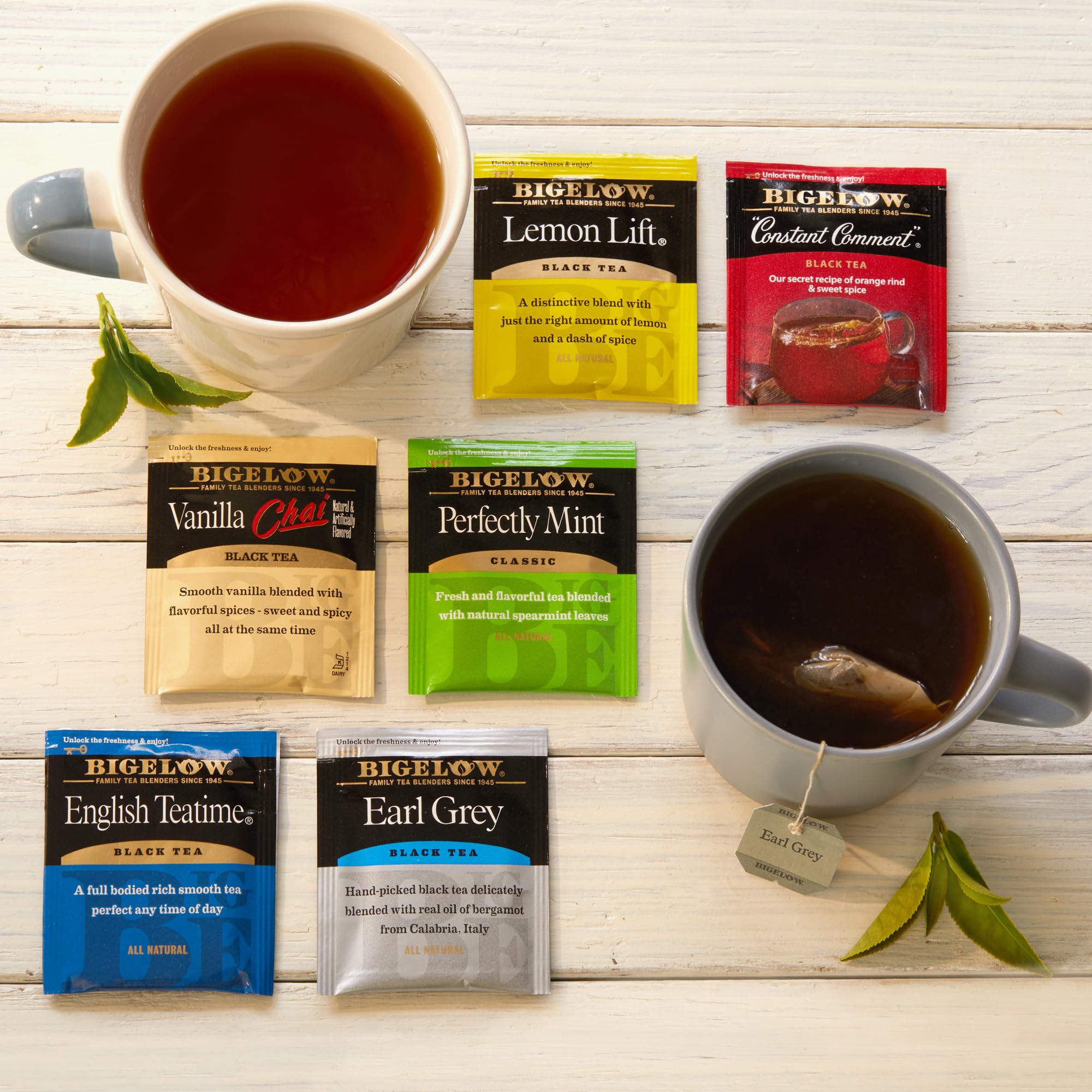 Bigelow Tea bolsitas individuales selladas que mantienen aroma
