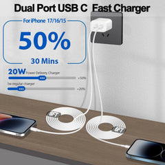 BikeAnything cable USB‑C 6FT detalle del forro y conectores para carga rápida y durabilidad