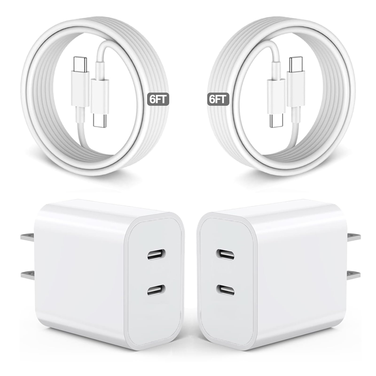 BikeAnything frontal del cargador dual mostrando dos puertos USB‑C y compacto diseño práctico