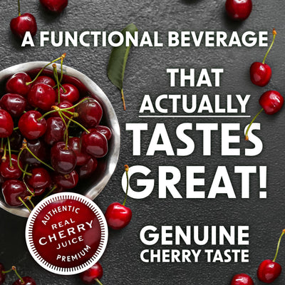 Pouring Bing Original Cherry into a glass, Bing serving suggestion for refreshment