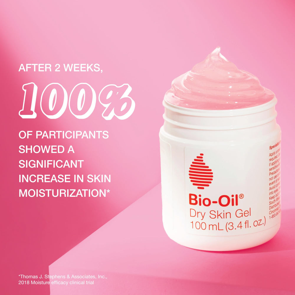 Comparación de tamaños Bio-Oil para viaje mostrando portabilidad y ahorro