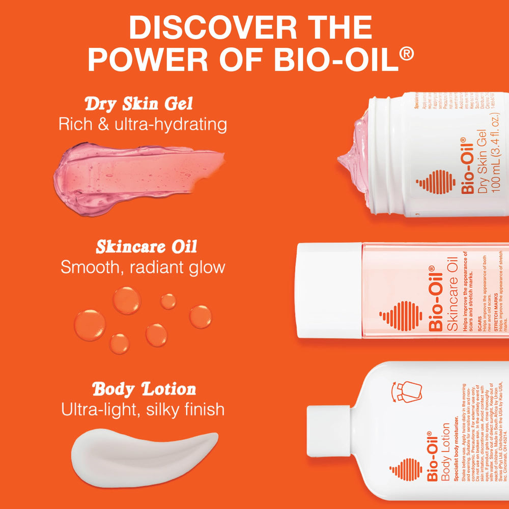 Bio-Oil aceite en gotero mostrando textura ligera y rápida absorción