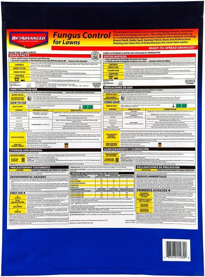 BioAdvanced empaque lateral con instrucciones claras para uso seguro
