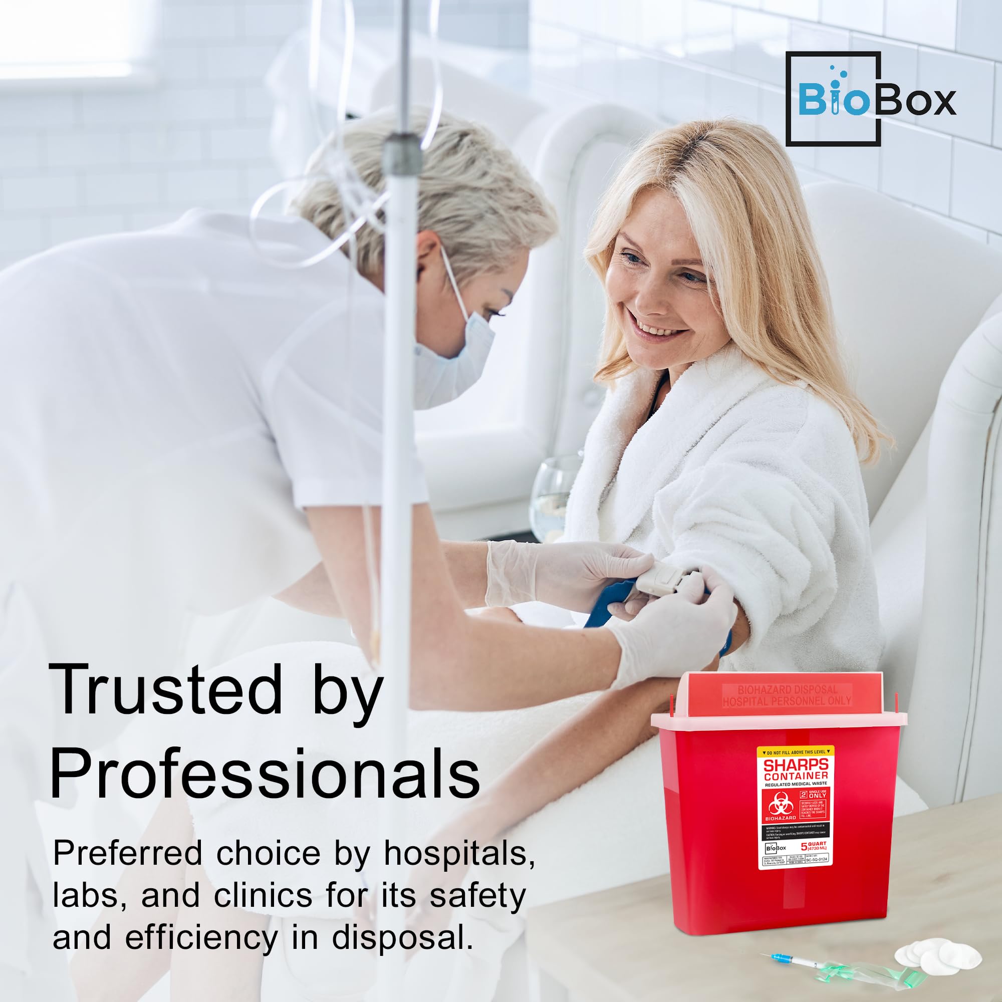 BioBox etiqueta con instrucciones de eliminación, beneficio: cumplimiento normativo