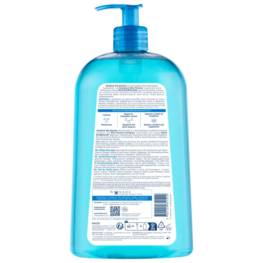 Bioderma primer plano de etiqueta con información clave beneficios