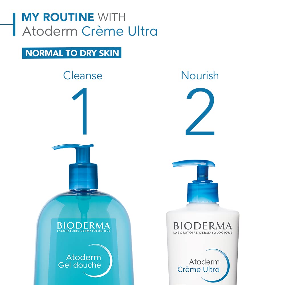Bioderma tubes next to a hand to show actual size and volume benefit