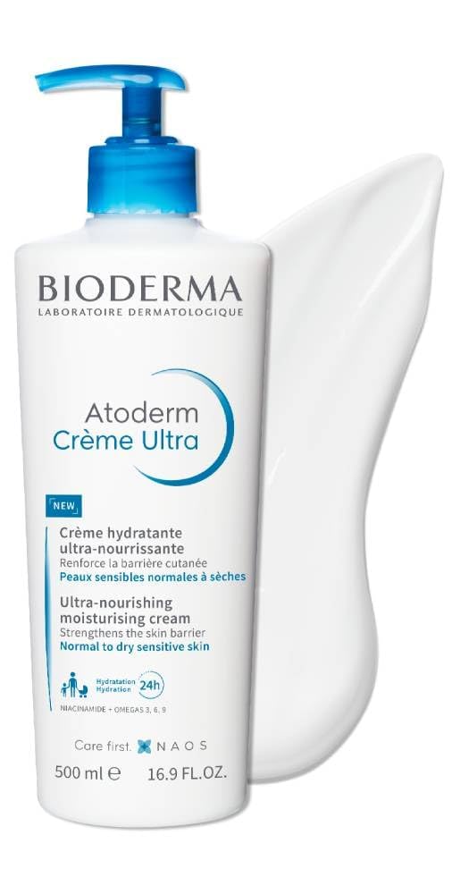 Bioderma tube close-up of cap and label for clear product ID
