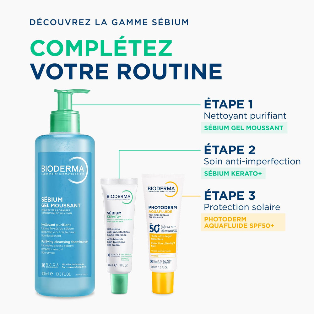 Bioderma etiqueta con lista de ingredientes y pH equilibrado