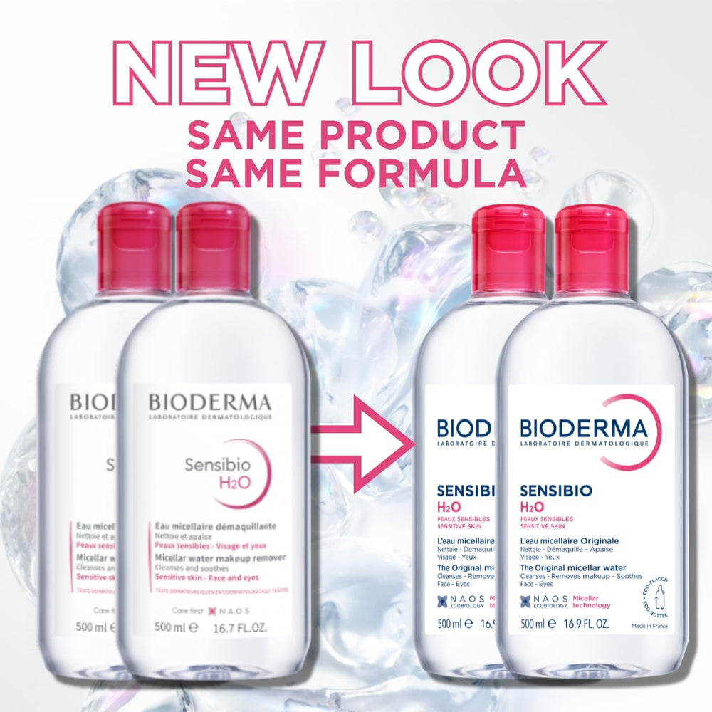 Bioderma Sensibio H2O bottle cap detail highlighting secure, travel-friendly closure