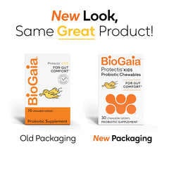 BioGaia primer plano de comprimido masticable para mejor aceptación infantil