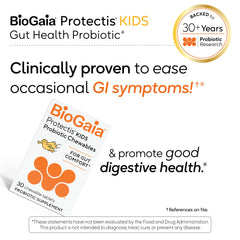 BioGaia comprimido en escala para apreciar tamaño y textura amigable