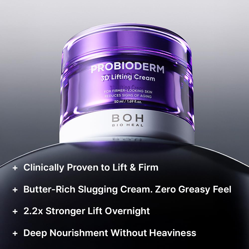 BIOHEAL BOH close-up de ingredientes señalando 17 péptidos