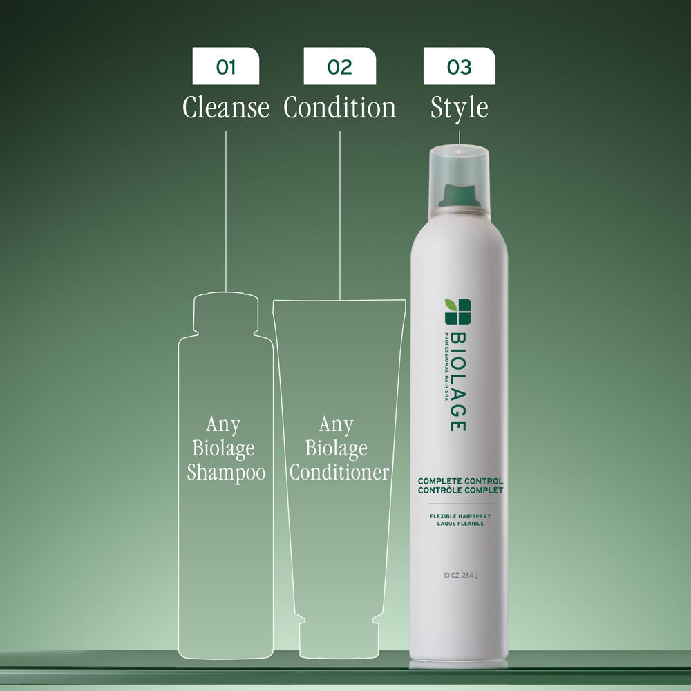 Biolage en contexto de salón mostrando resultado natural y manejable
