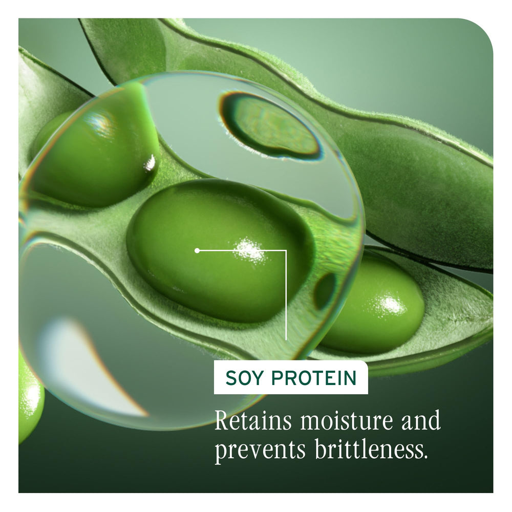 Biolage etiqueta con ingredientes clave soja y polímeros para volumen