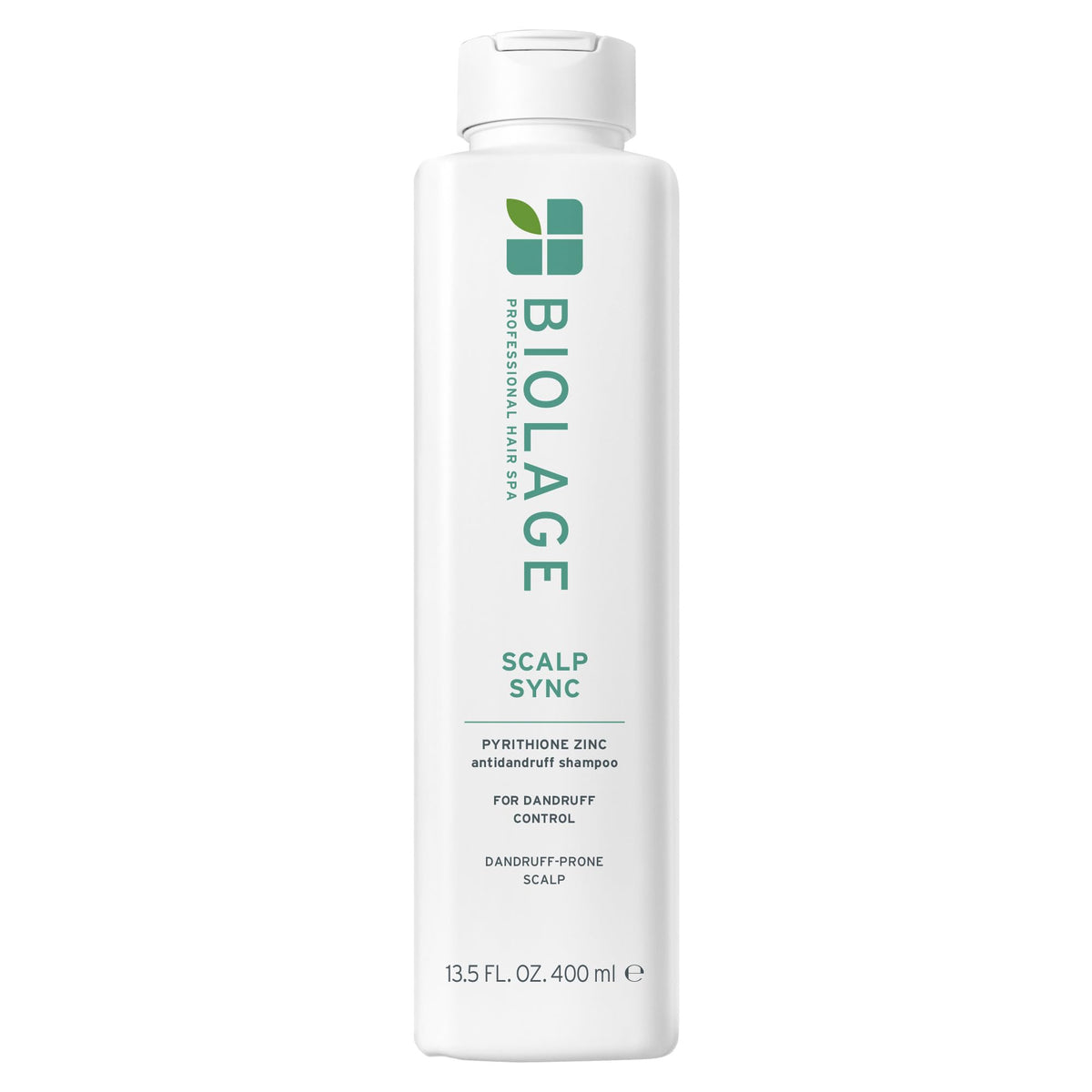 Biolage frente del envase mostrando marca y propósito anticaspa